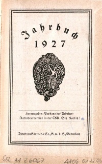 link=Jahrbuch 1927-Verband der Arbeiter-Radfahrervereine in der ČSR