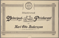 link=Karl-Otto-Andersson, Kristinehamn, Velociped-Priskurant, 1899