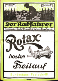 link=Der Radfahrer (Lpz): Festschrift zum Bundestag und -fest 1925